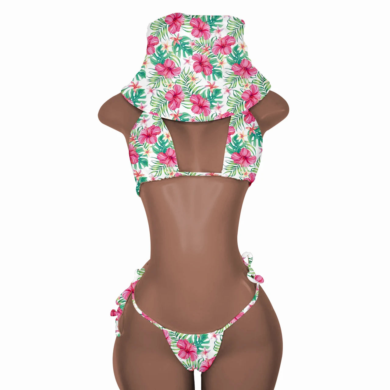 New Push up Bikini Set with Matching Bucket Hat