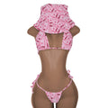 New Push up Bikini Set with Matching Bucket Hat