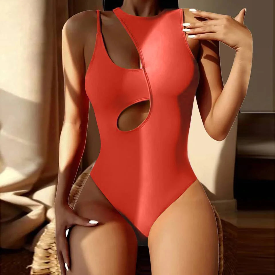 New High Waisted Cut Out Swimsuit
