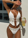 New Halter Bikini Set 2-Piece Backless