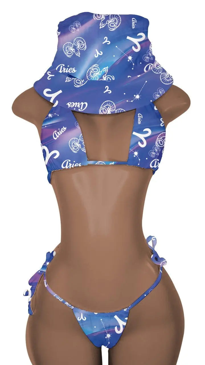 New Push up Bikini Set with Matching Bucket Hat