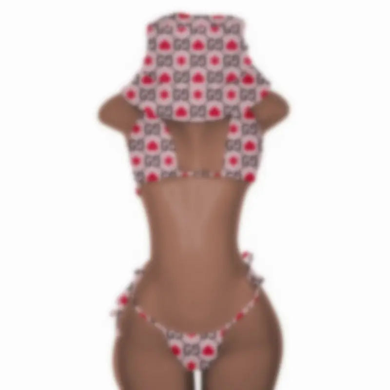 New Push up Bikini Set with Matching Bucket Hat