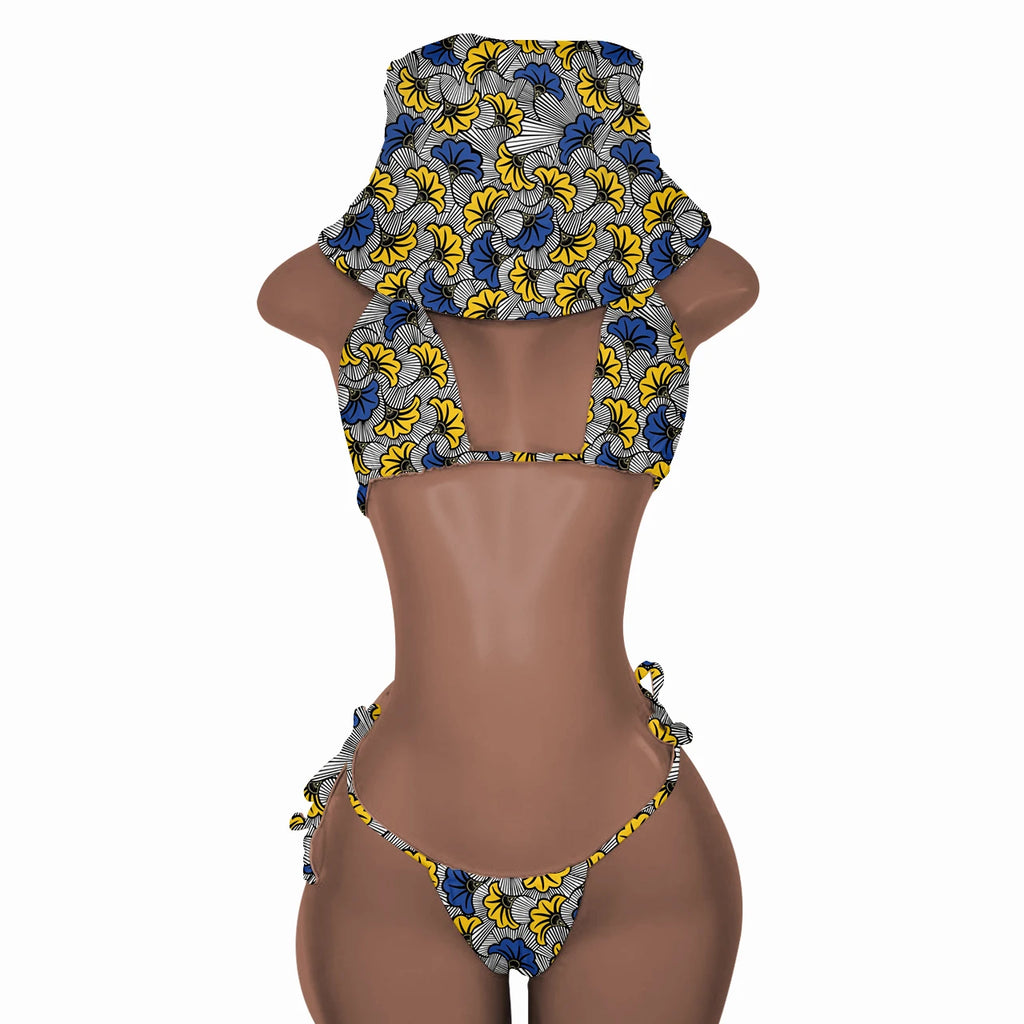New Push up Bikini Set with Matching Bucket Hat