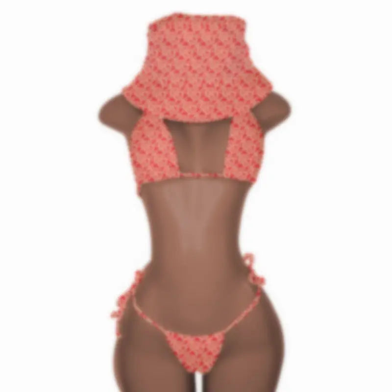 New Push up Bikini Set with Matching Bucket Hat