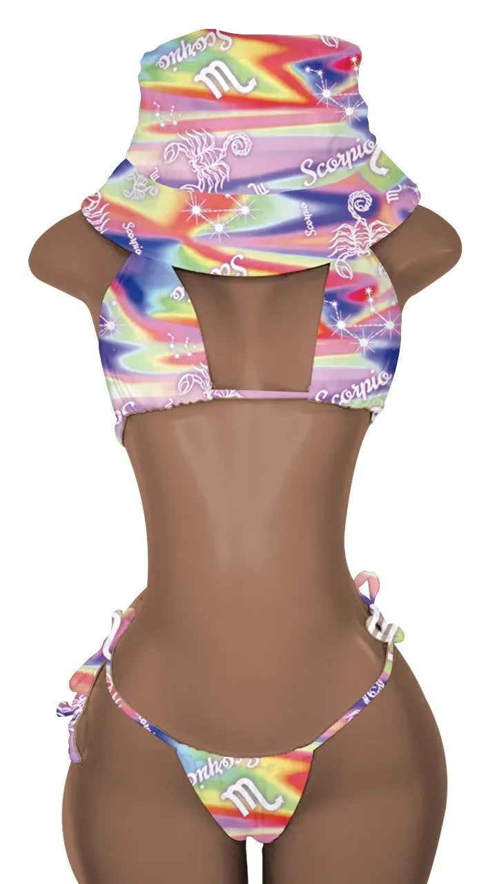 New Push up Bikini Set with Matching Bucket Hat
