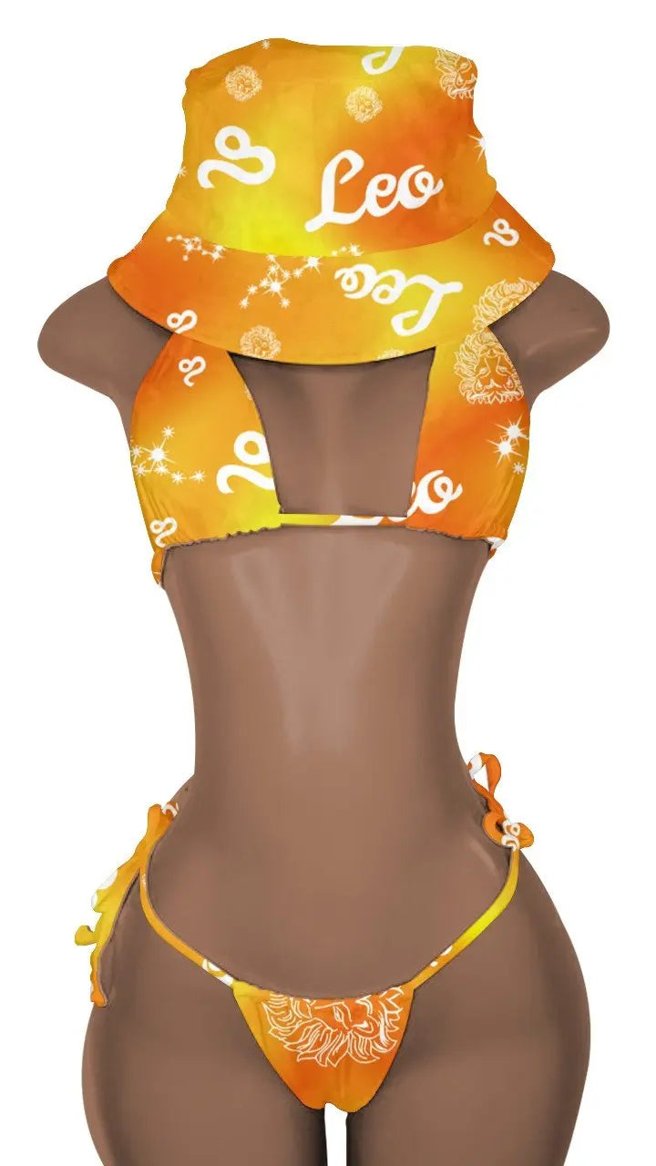 New Push up Bikini Set with Matching Bucket Hat