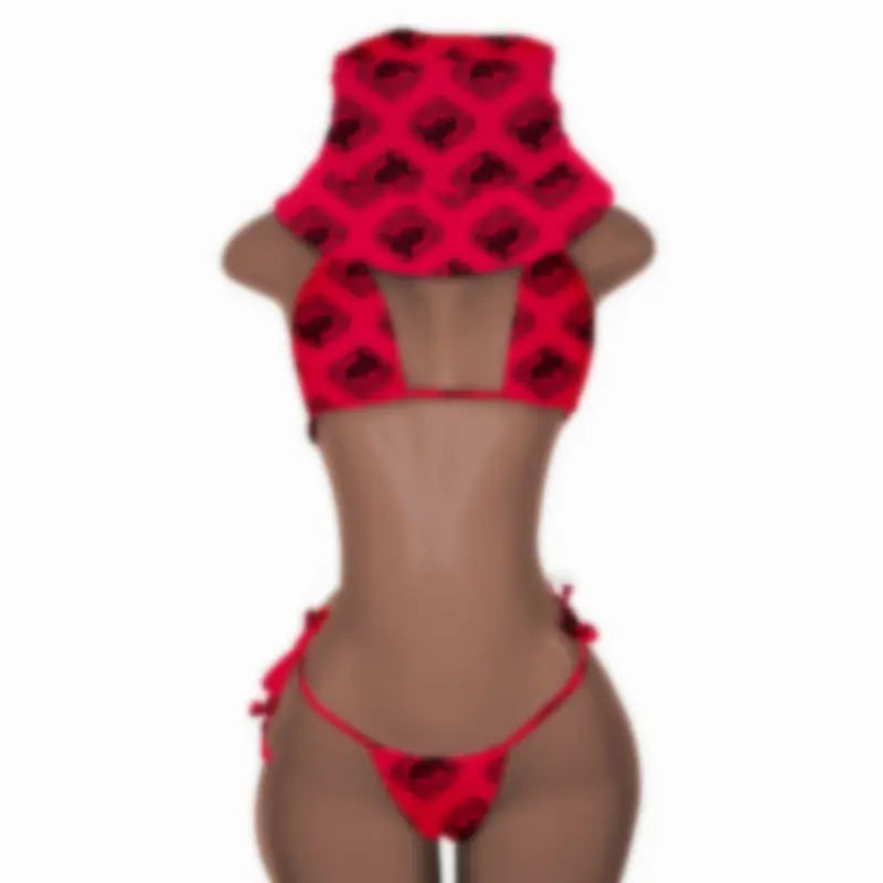 New Push up Bikini Set with Matching Bucket Hat