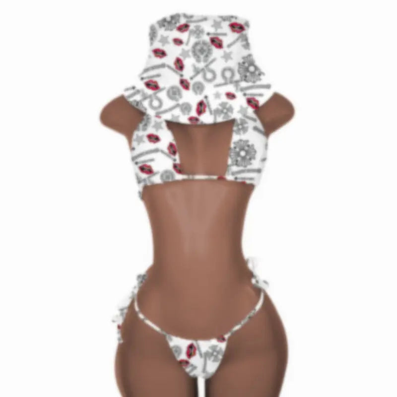 New Push up Bikini Set with Matching Bucket Hat