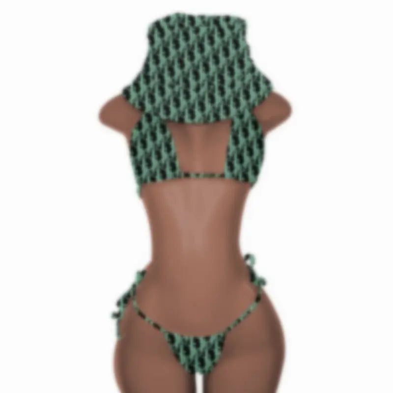 New Push up Bikini Set with Matching Bucket Hat