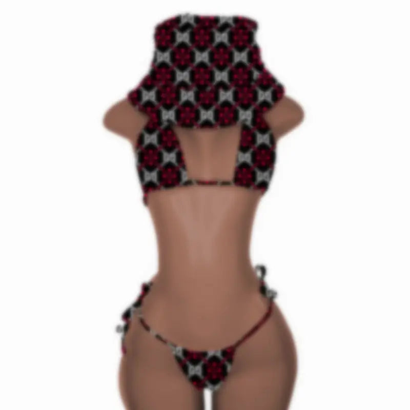 New Push up Bikini Set with Matching Bucket Hat